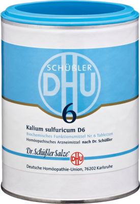 BIOCHEMIE DHU 6 Kalium sulfuricum D 6 Tabletten