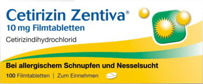 CETIRIZIN Zentiva 10 mg Filmtabletten