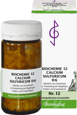 BIOCHEMIE 12 Calcium sulfuricum D 6 Tabletten