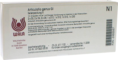 ARTICULATIO genus GL Serienpackung 3 Ampullen