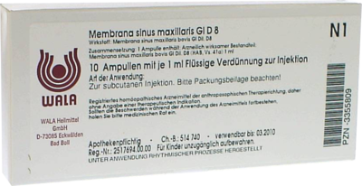 MEMBRANA sinus maxillaris GL D 8 Ampullen