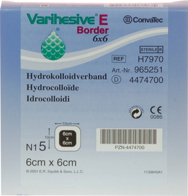 VARIHESIVE E Border 6x6 cm HKV hydroaktiv