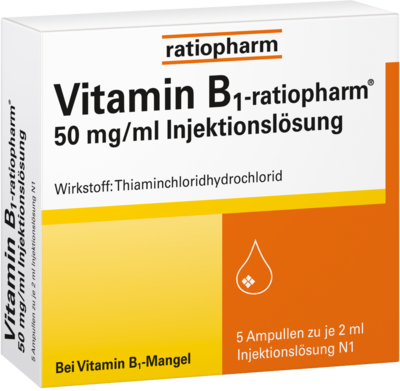 VITAMIN B1-RATIOPHARM 50 mg/ml Inj.Lsg.Ampullen