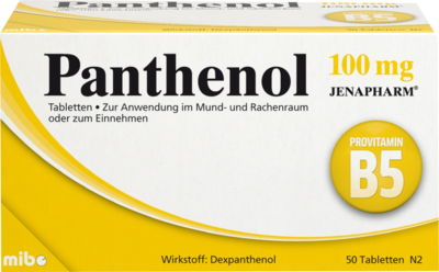 PANTHENOL 100 mg Jenapharm Tabletten