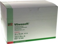 VLIWASOFT Schlitzkompressen 10x10 cm steril 4lagig