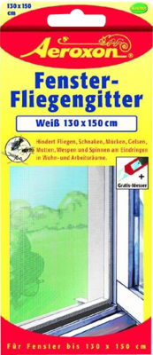 AEROXON Fenster Fliegengitter anthrazit