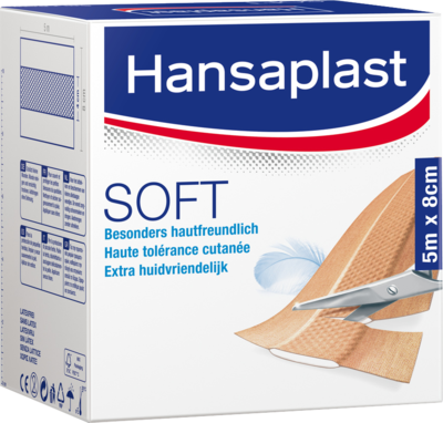 HANSAPLAST Soft Pflaster 8 cmx5 m Rolle