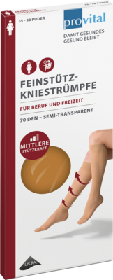 PROVITAL 70den Stützkniestrümpfe Gr.35-38 puder