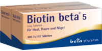 BIOTIN BETA 5 Tabletten