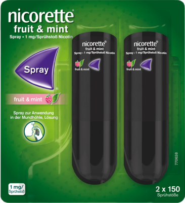 NICORETTE Fruit & Mint Spray 1 mg/Sprühstoß