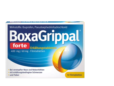 BOXAGRIPPAL forte Erkältungstab. 400 mg/60 mg FTA